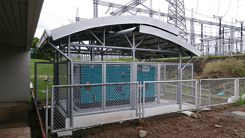 Supply, construction and installation of 200 KVA Powercity generator set and shelter at NGCP, Tayabas, Quezon, Philippines.