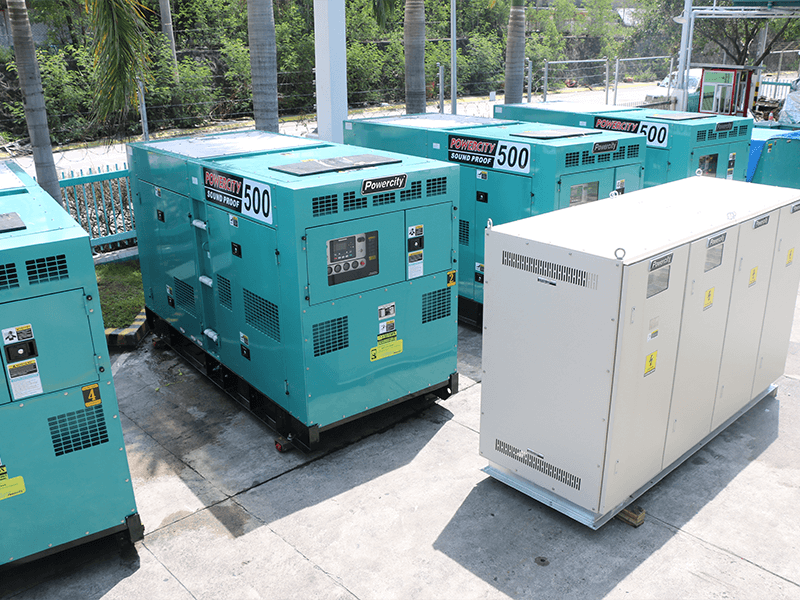 Our 4 units of 500 KVA gensets and Automatic Synchronizing Cabinet